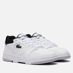 Мужские кроссовки Lacoste Lineshot Contrasted Collar Leather, цвет белый, размер 45 EU