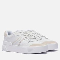 Женские кроссовки Lacoste L002 Evo Logo Tongue Leather, цвет белый, размер 36 EU