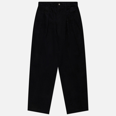 Мужские брюки Uniform Bridge AE Corduroy Two Tuck Chino, цвет чёрный, размер XL