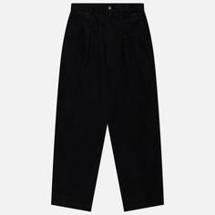 Мужские брюки Uniform Bridge AE Corduroy Two Tuck Chino, цвет чёрный, размер XL