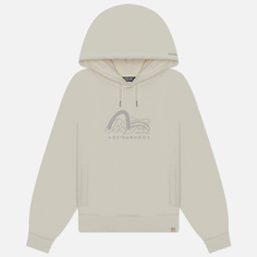 Женская толстовка Evisu Evisukuro Embroidered Seagull Hoodie, цвет белый, размер S