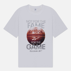 Мужская футболка Reebok Basketball Fame, цвет белый, размер M