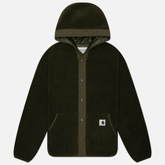 Женская флисовая куртка Carhartt WIP W Elliot Hooded Liner, цвет оливковый, размер M