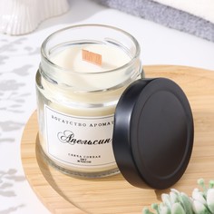 Свеча ароматическая из соевого воска в банке, 150 г, апельсин Богатство Аромата