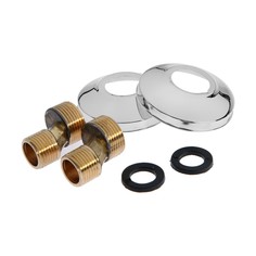 Эксцентрики для смесителя zein, латунь, хром. отражатели, с прокладками, набор 2 шт.