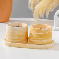 Свечи в бетоне на подставке Дарим красиво