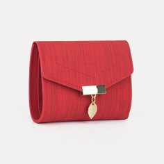 Кошелек на кнопке, цвет красный No Brand