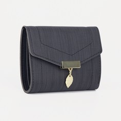 Кошелек на кнопке, цвет черный No Brand