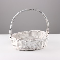Корзина плетеная, 32х24х11х29 см, лоза No Brand