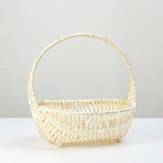 Корзина плетеная, 33х28х12/32, лоза No Brand