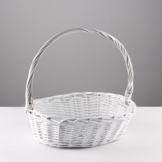 Корзина плетеная, 39х29х13х36 см, лоза No Brand