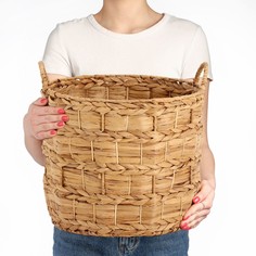 Корзина круглая, 35х30/35 см, камыш No Brand