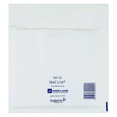 Крафт-конверт с воздушно-пузырьковой пленкой mail lite, 18х16 см, white Calligrata