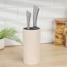 Подставка для ножей с наполнителем доляна