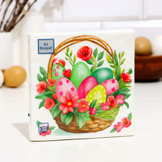 Салфетки бумажные art bouquet No Brand