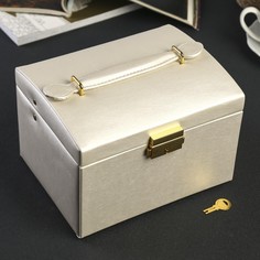 Шкатулка кожзам для украшений No Brand