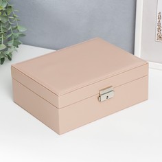 Шкатулка кожзам для украшений No Brand