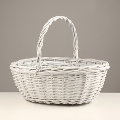 Корзина плетеная, 43х34х15/38 см, лоза No Brand