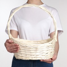 Корзина плетеная, 33х26х13/40 см, лоза No Brand