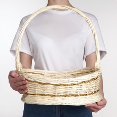 Корзина плетеная, 35х24х14х10/38, лоза No Brand