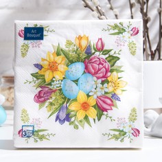 Салфетки бумажные art bouquet No Brand