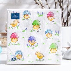 Салфетки бумажные art bouquet No Brand