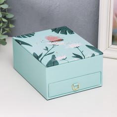 Шкатулка кожзам для украшений No Brand