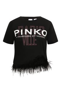 Хлопковая футболка Pinko