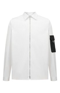 Хлопковая рубашка Prada