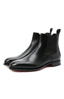Кожаные челси Santoni
