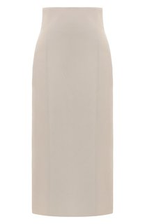 Юбка из вискозы и льна Brunello Cucinelli