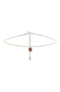 Чокер из жемчуга с гранатом Secrets jewelry