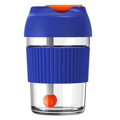Стакан-непроливайка Kiss Kiss Fish Rainbow Bobo Cup 365ml Blue-Red G-U36W-190