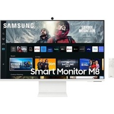 Монитор Samsung 32 M8 LS32CM801UI белый VA LED 16:9 HDMI M/M матовая HAS 400cd 178гр/178гр 3840x2160 60Hz 4K USB 7.2кг