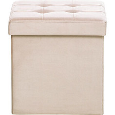 Пуф Leset Плуто складной с крышкой, велюр Крем