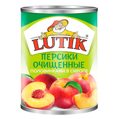 Персики очищенные Lutik половинки в сиропе 0,85 л Лютик