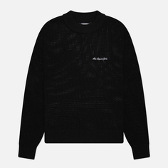 Мужской свитер MKI Miyuki-Zoku Loose Gauge Knit Crew Neck, цвет чёрный, размер M