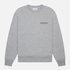 Мужская толстовка MKI Miyuki-Zoku Phonetic Crew Neck, цвет серый, размер S