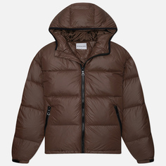 Мужской пуховик MKI Miyuki-Zoku Ripstop Bubble Hooded, цвет коричневый, размер S