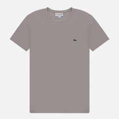 Мужская футболка Lacoste Regular Fit Crew Neck, цвет серый, размер S