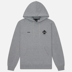 Мужская толстовка F.C. Real Bristol Team Hoodie Big Logo, цвет серый, размер L