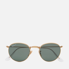 Солнцезащитные очки Ray-Ban Round Metal Polarized, цвет золотой, размер 50mm