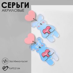 Серьги акрил Queen Fair