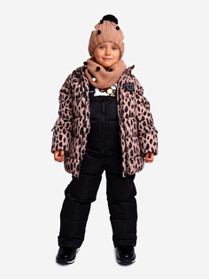 Комплект зимний для девочки: куртка, полукомбинезон PlayToday, Черный