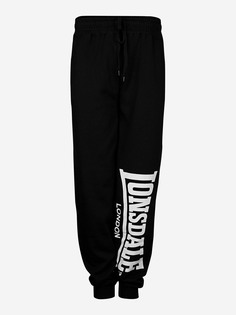 Брюки спортивные мужские LONSDALE LOGO LARGE, Черный