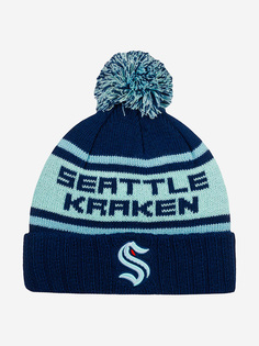 Шапка с помпоном AMERICAN NEEDLE 42812A-SEK Seattle Kraken Pillow NHL (синий), Синий