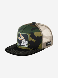 Бейсболки CL/LOO8/1/CASF/BUN Looney Tunes Bugs Bunny (оливковый), Мультицвет Capslab®