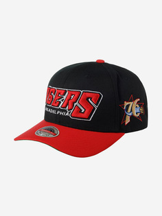 Бейсболки HHSS4781-P76YYPPPBLCK Philadelphia 76Ers MLB (черный), Черный Mitchell&Ness