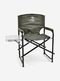 Складное кресло-стул стальное туристическое с рыболовным столиком Кедр, Зеленый