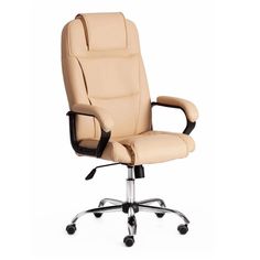 Кресло офисное TC Bergamo бежевое 67 х 47 х 140 см Tet Chair